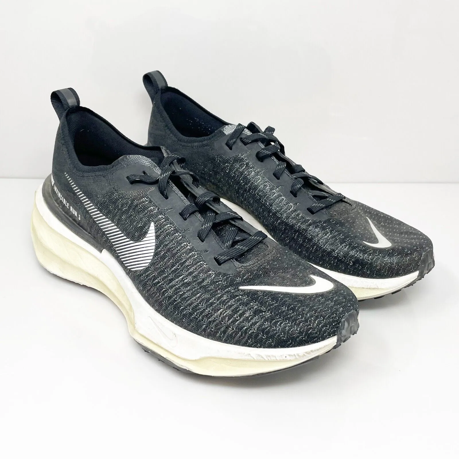 Nike Mens ZoomX Invincible Run FK 3 DR2615-001 Black Running Shoes Sneaker Sz 10