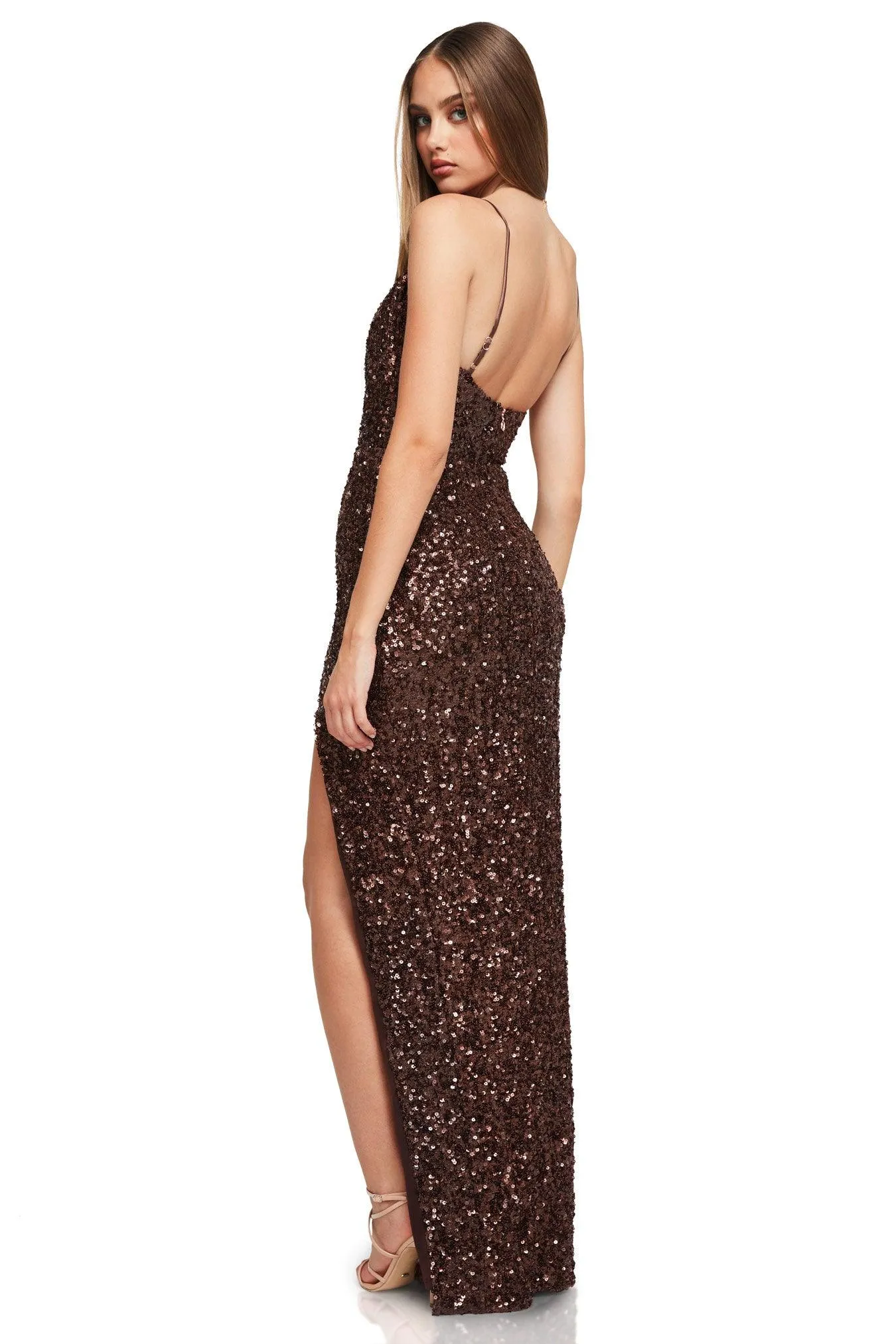 Nookie Smoke Show Gown - Chocolate