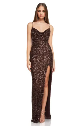 Nookie Smoke Show Gown - Chocolate