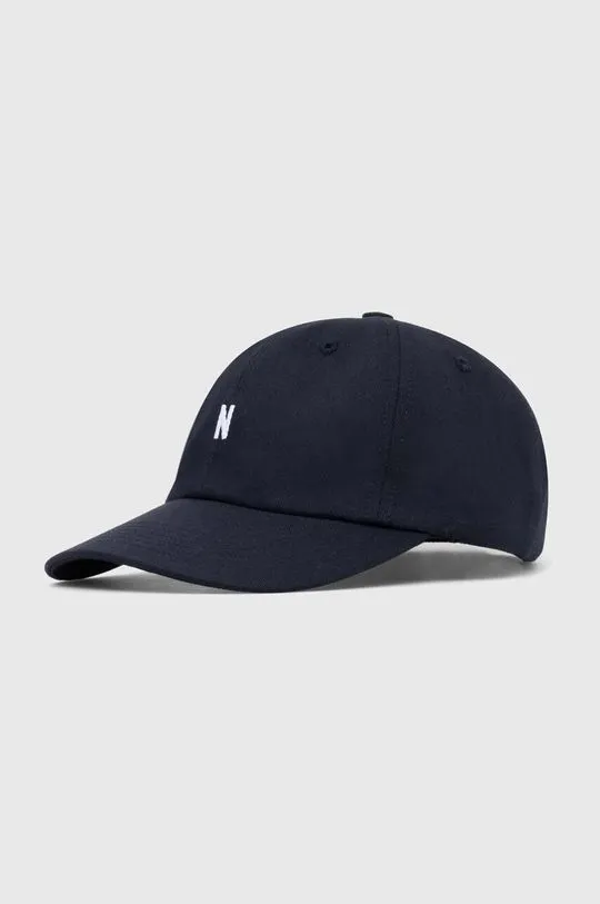 Norse Projects cotton baseball cap navy blue color