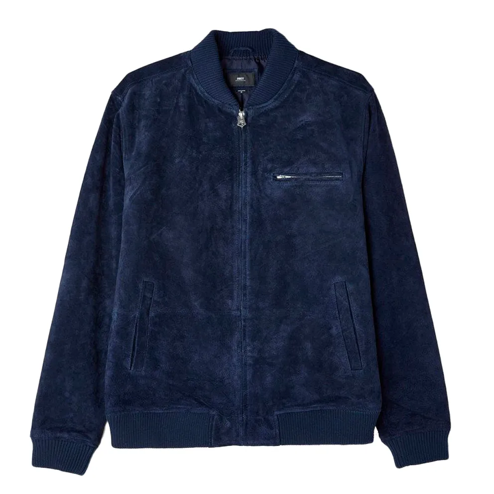 OBEY BUNKER SUEDE JACKET // MIDNIGHT NAVY