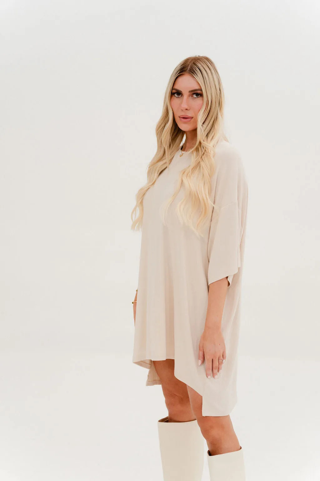 Out Of Pocket Dress Oatmeal