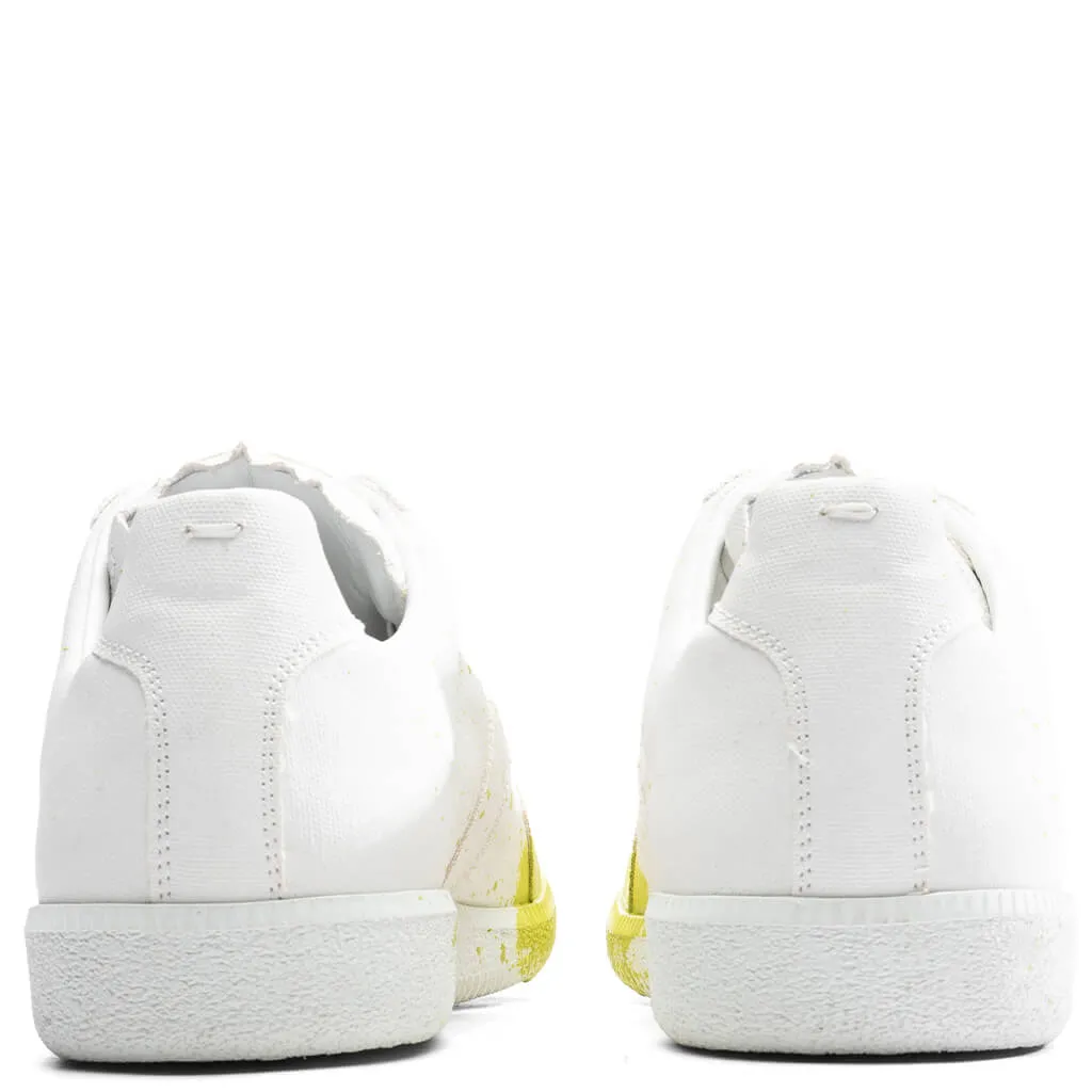 Paint Splatter Sneakers - White/Cedro