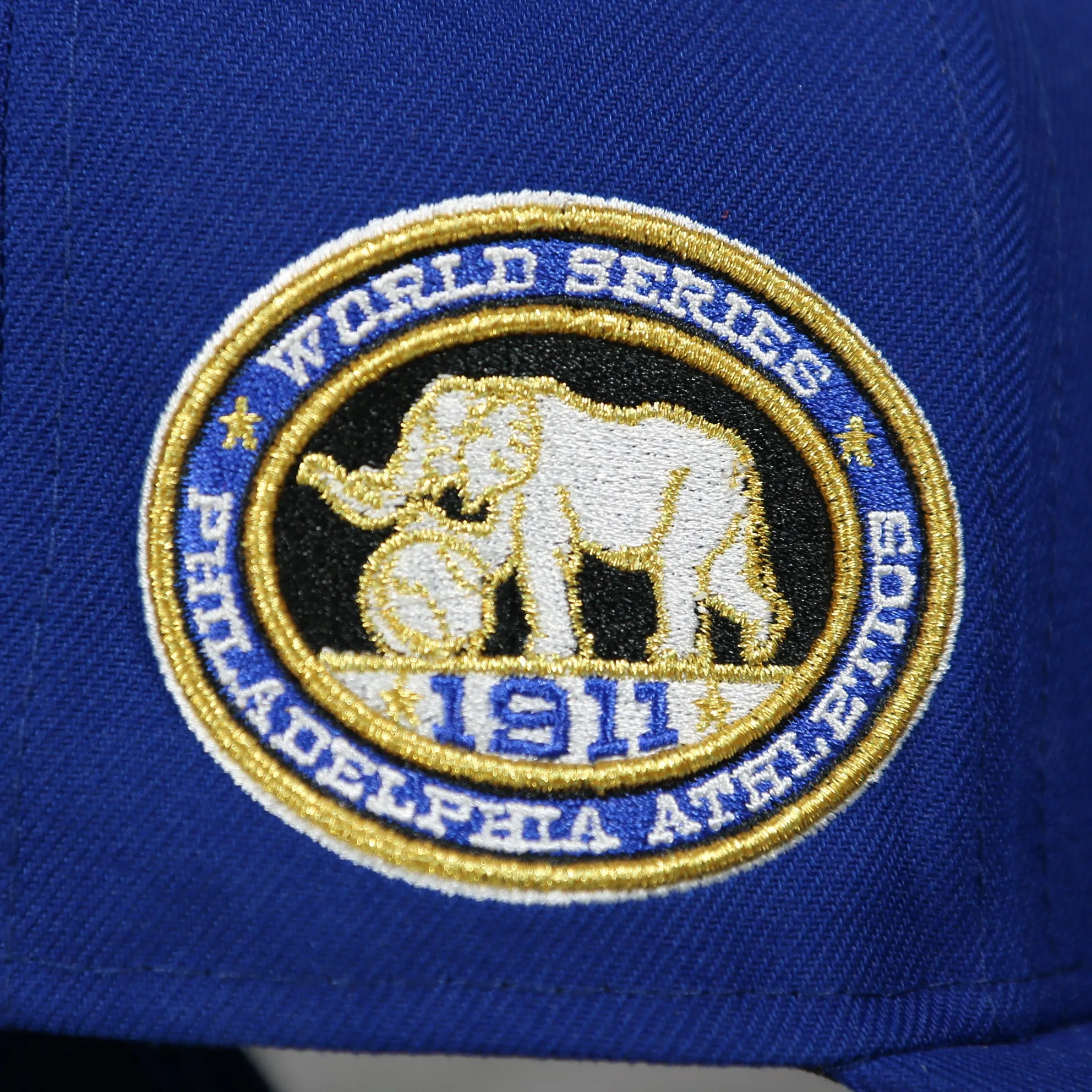 Philadelphia Athletics 1911 World Series Side Patch Pink Bottom Royal 59Fifty Fitted Cap | The Athletics Pack