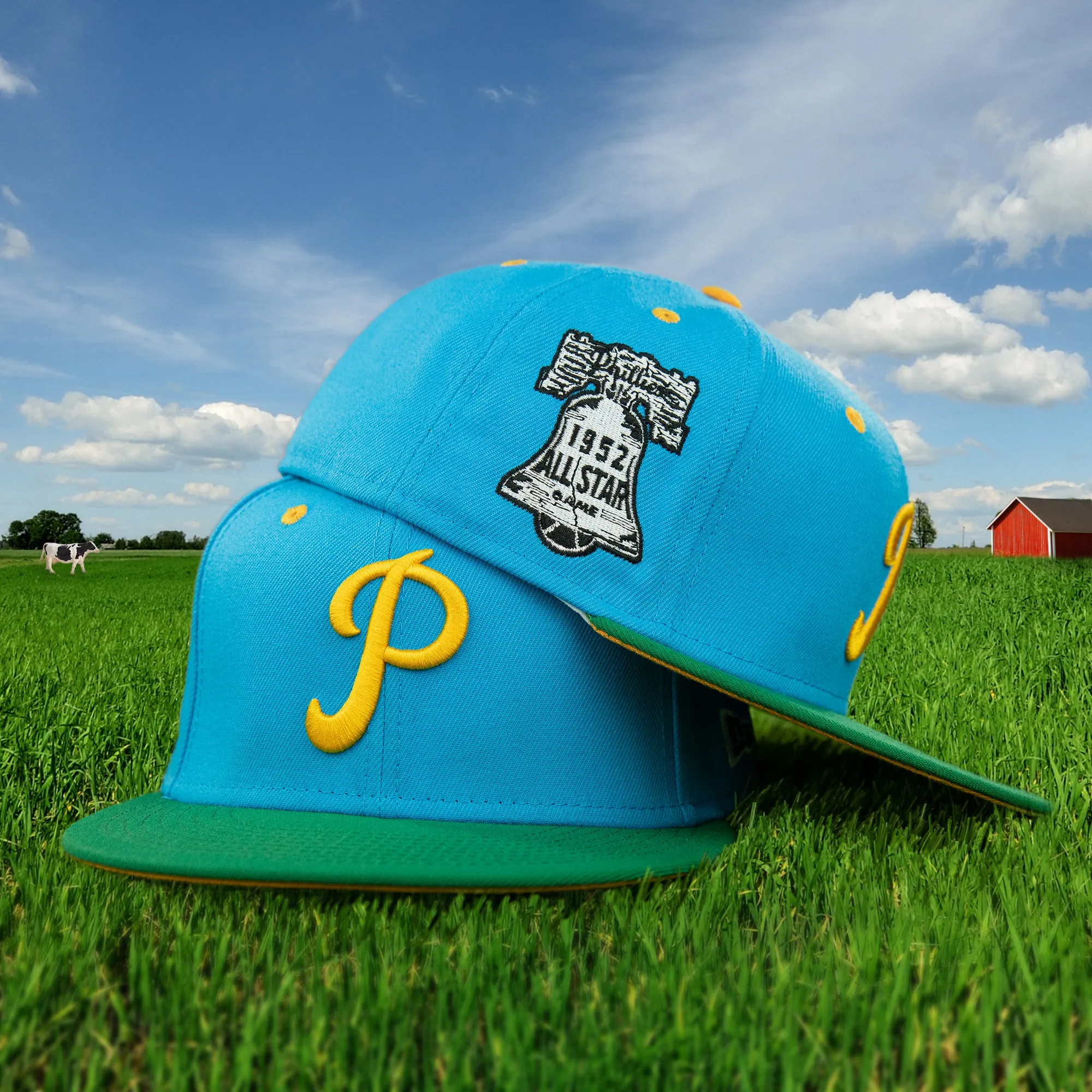 Philadelphia Phillies Cooperstown Ice Cream Pack 1952 All Star Game Side Patch 59Fifty Fitted Cap | Cap Swag Exclusive