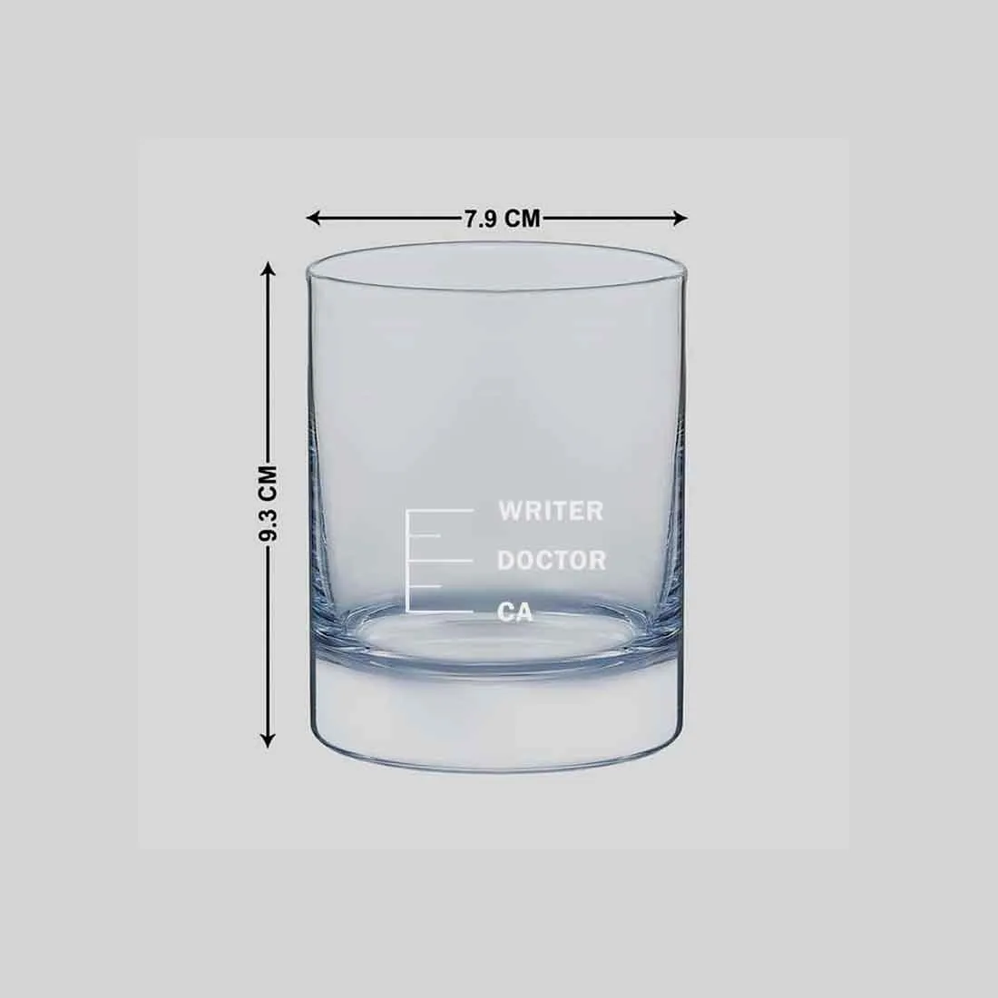 Premium Whisky Glasses for Gift Drinking Glasses - WRITER DOCTOR CA