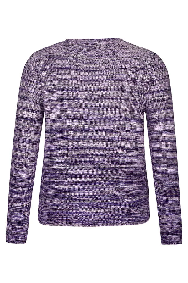 Rabe & LecomtePURPLE STRIPED SWEATER