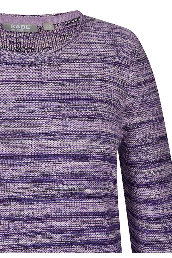 Rabe & LecomtePURPLE STRIPED SWEATER