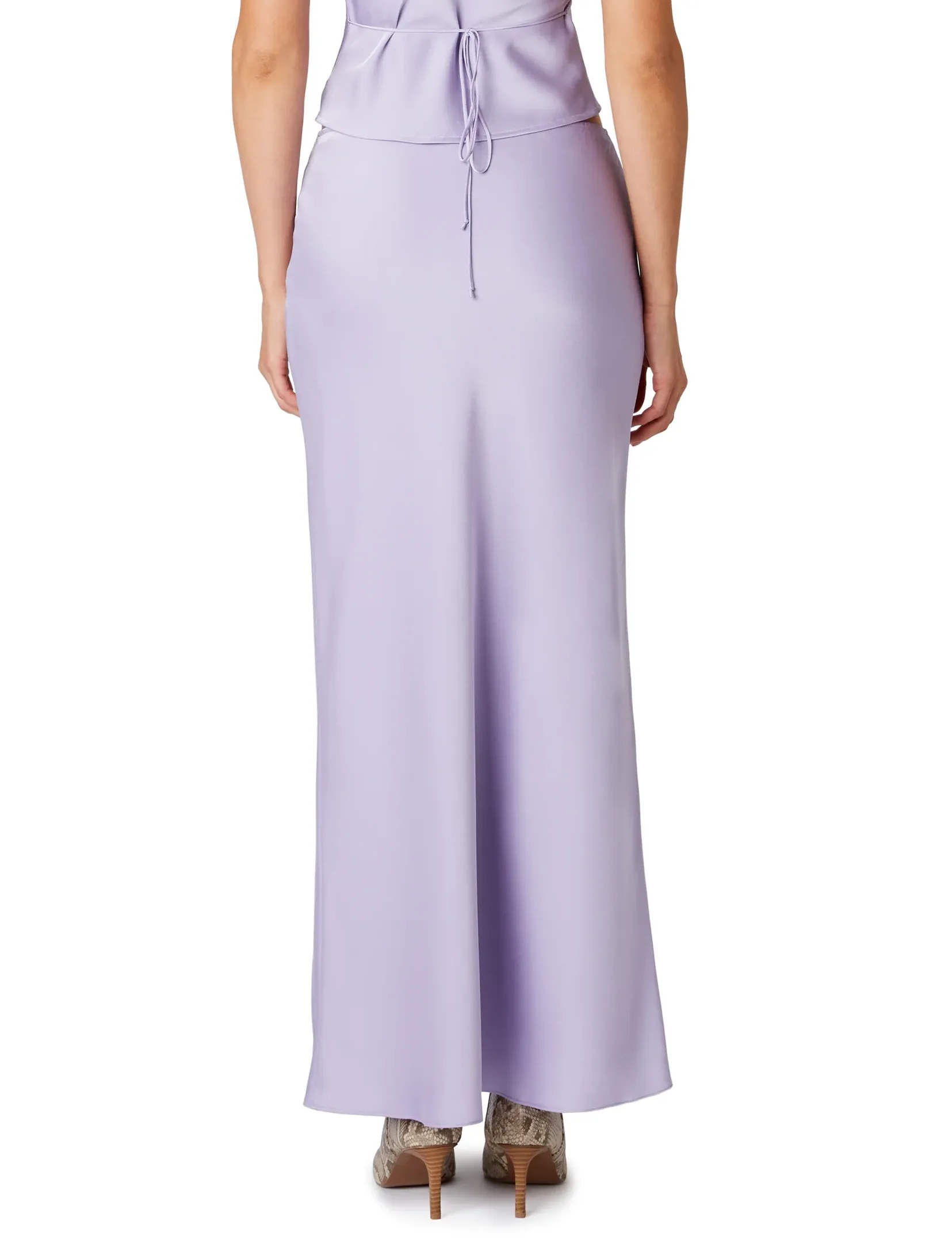 Ravello Crinkle Chiffon Maxi Skirt, Lilac