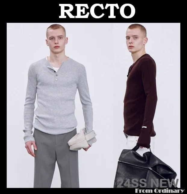 RECTO  |Wool Silk Street Style Logo Sweaters