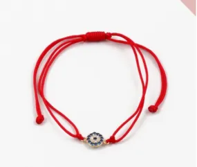 Red String Eye Bracelet