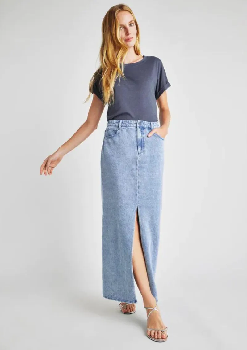 Rhiannon Denim Maxi Skirt