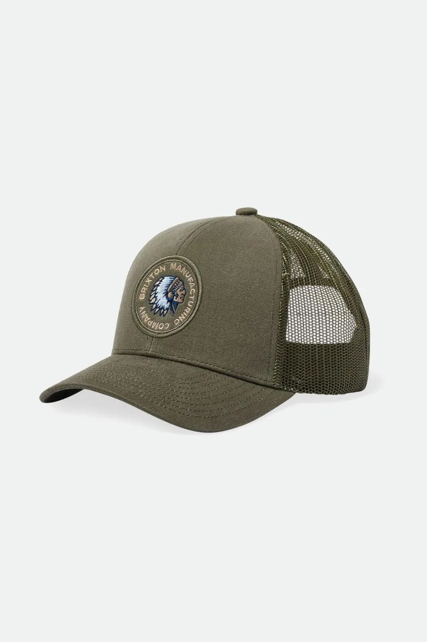 Rival Stamp Netplus MP Trucker Hat - Olive Surplus/Olive Surplus