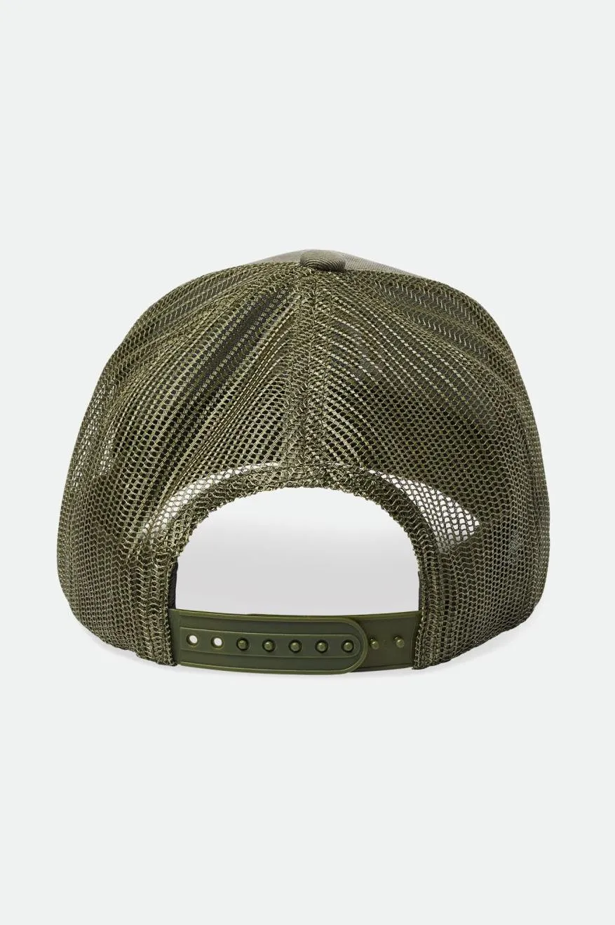 Rival Stamp Netplus MP Trucker Hat - Olive Surplus/Olive Surplus