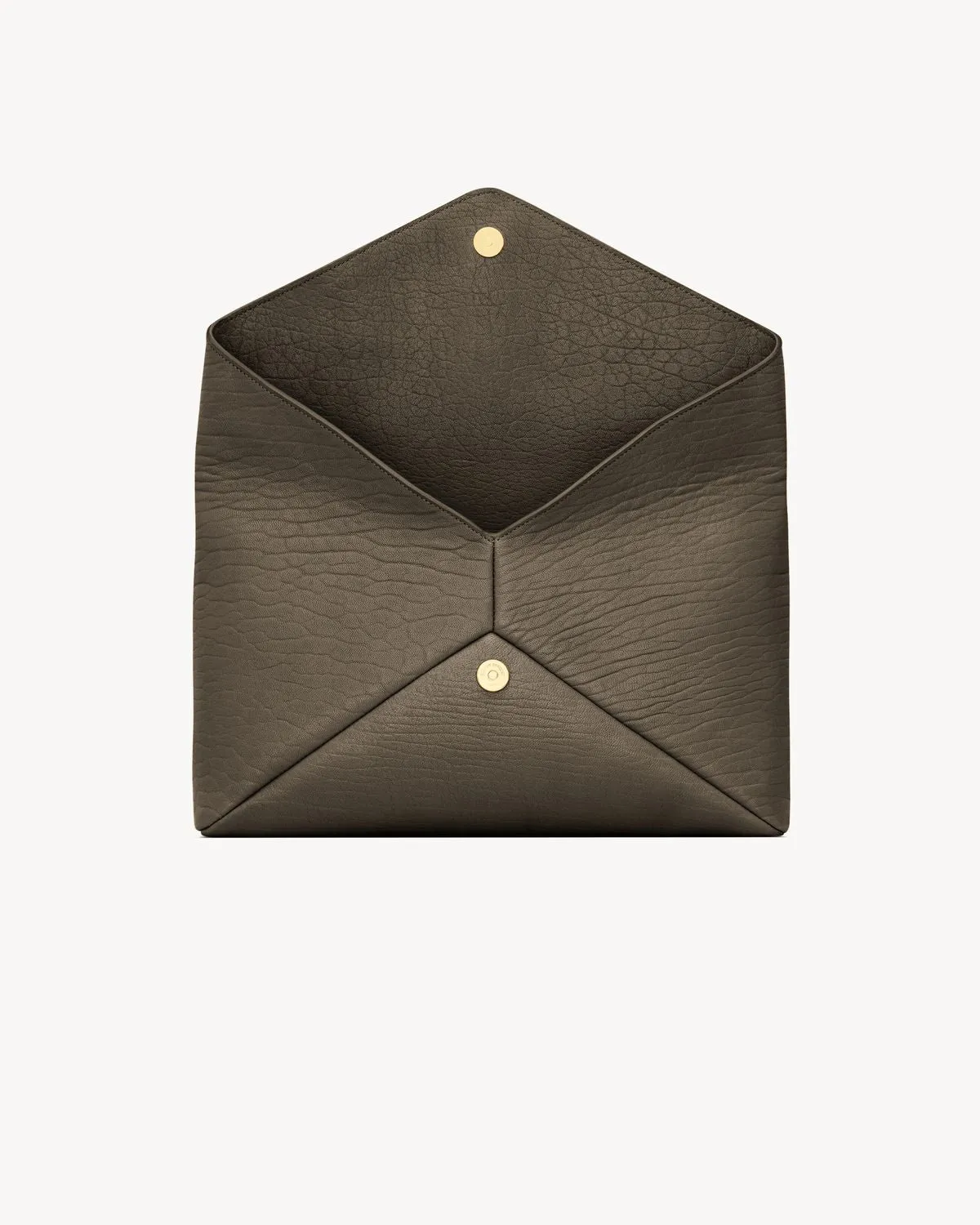 SAINT LAURENT Luxury Lambskin Envelope Pouch Handbag