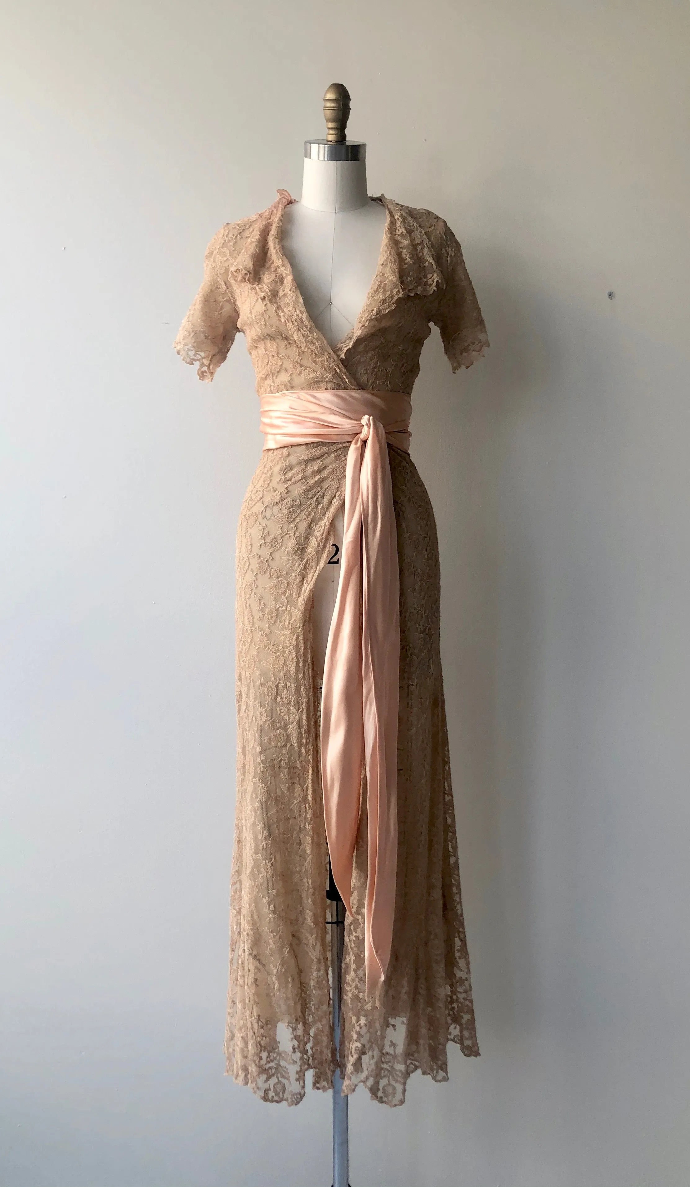 SALE | Antique Lace Dressing Gown