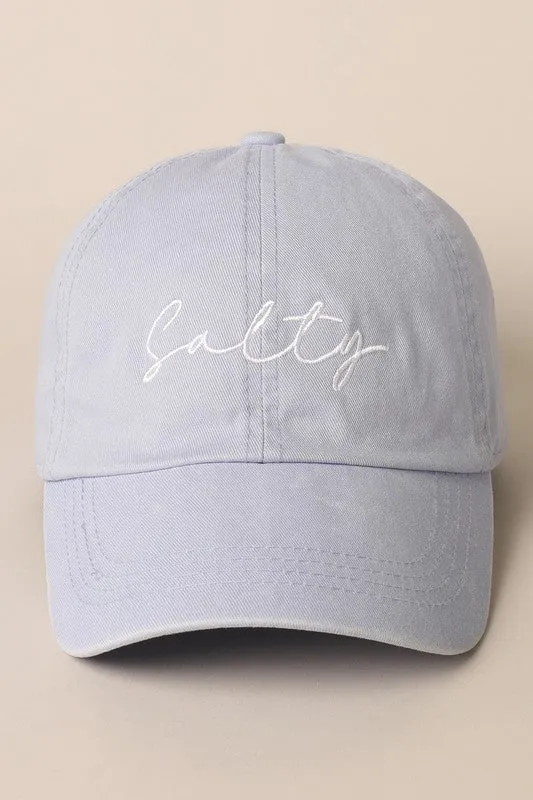 Salty Embroidery Baseball Cap