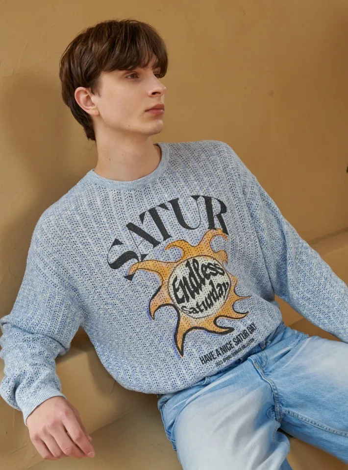 SATUR  |Unisex Street Style Logo Sweaters