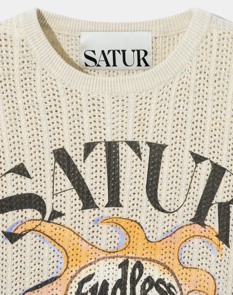 SATUR  |Unisex Street Style Logo Sweaters