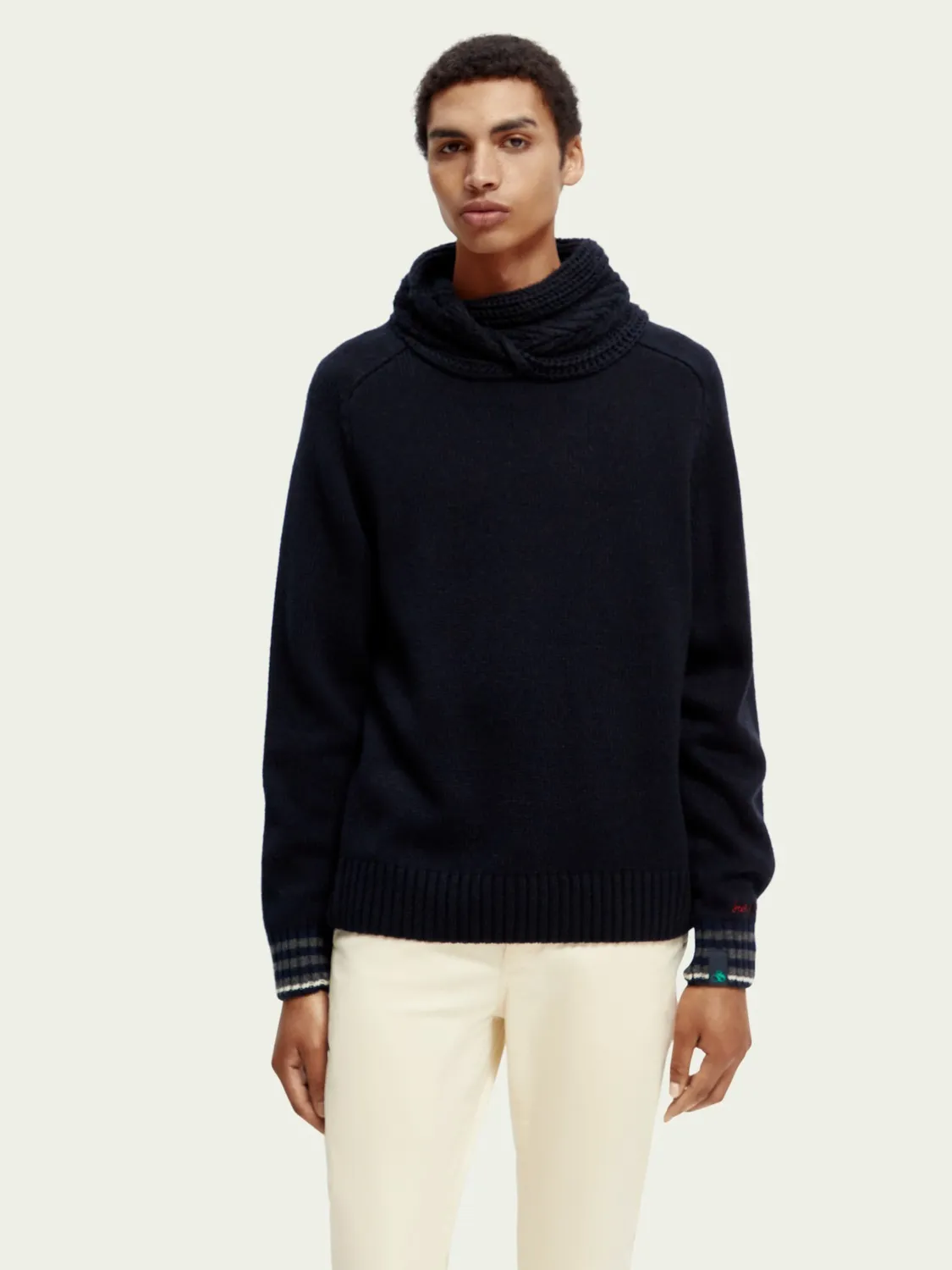 Scotch & Soda  |Plain Logo Surf Style Sweaters