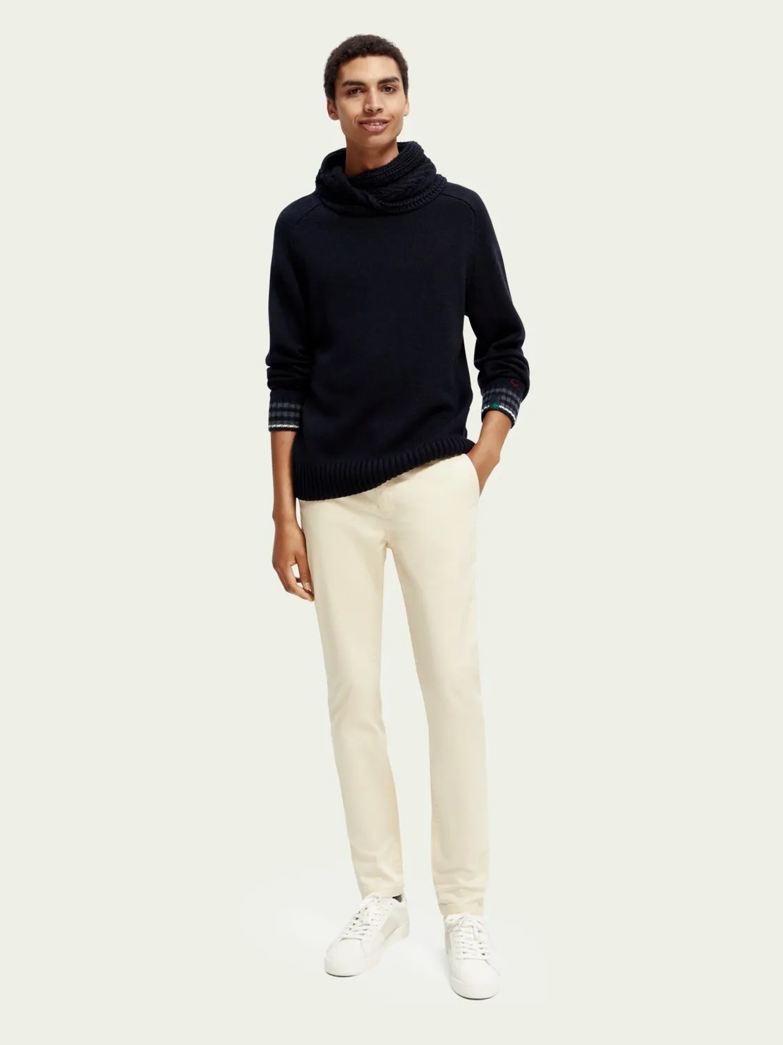 Scotch & Soda  |Plain Logo Surf Style Sweaters