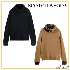 Scotch & Soda  |Plain Logo Surf Style Sweaters