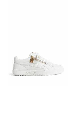 Side Zip University Sneakers - White