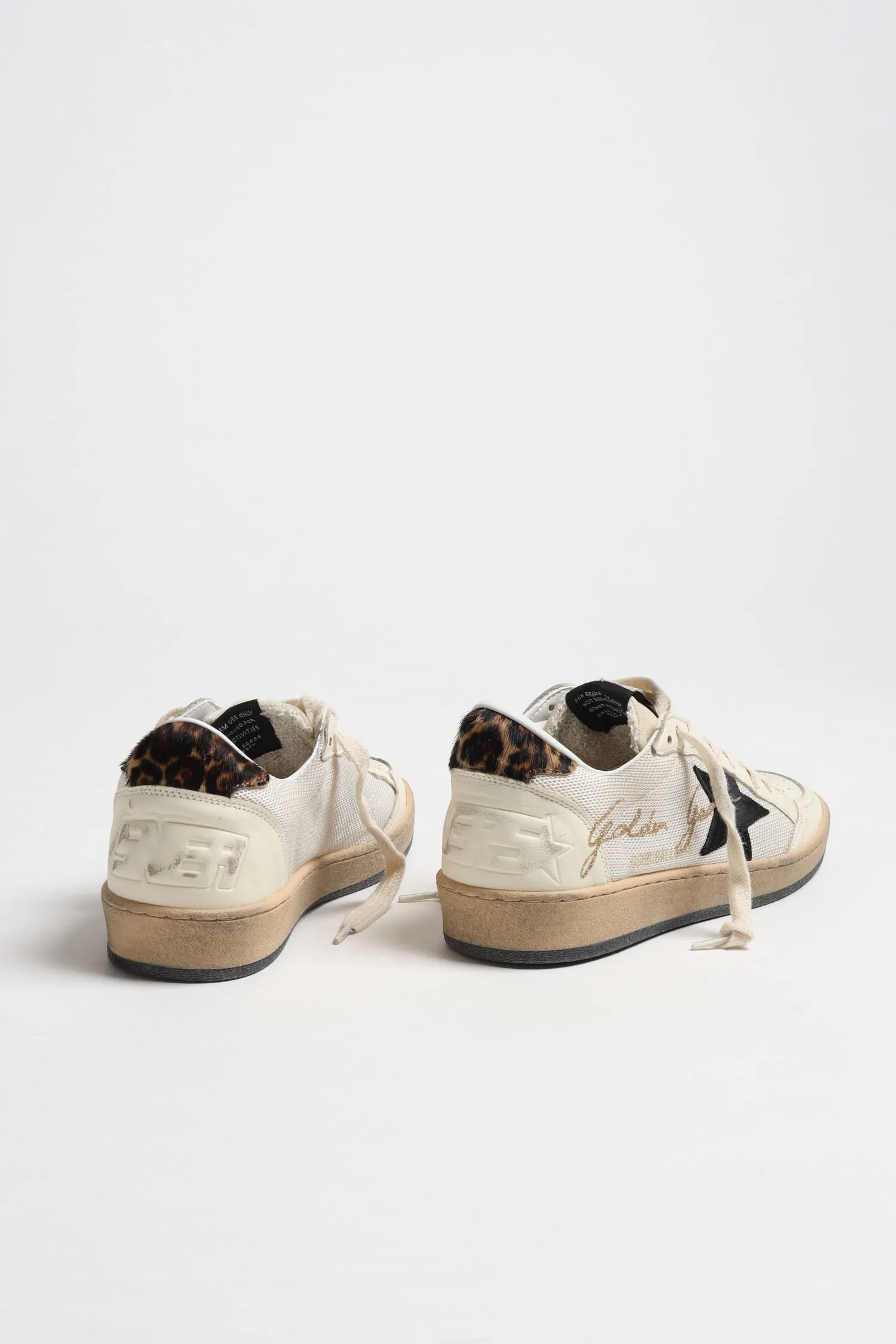 Sneaker Ballstar in Beige/Schwarz/Leo