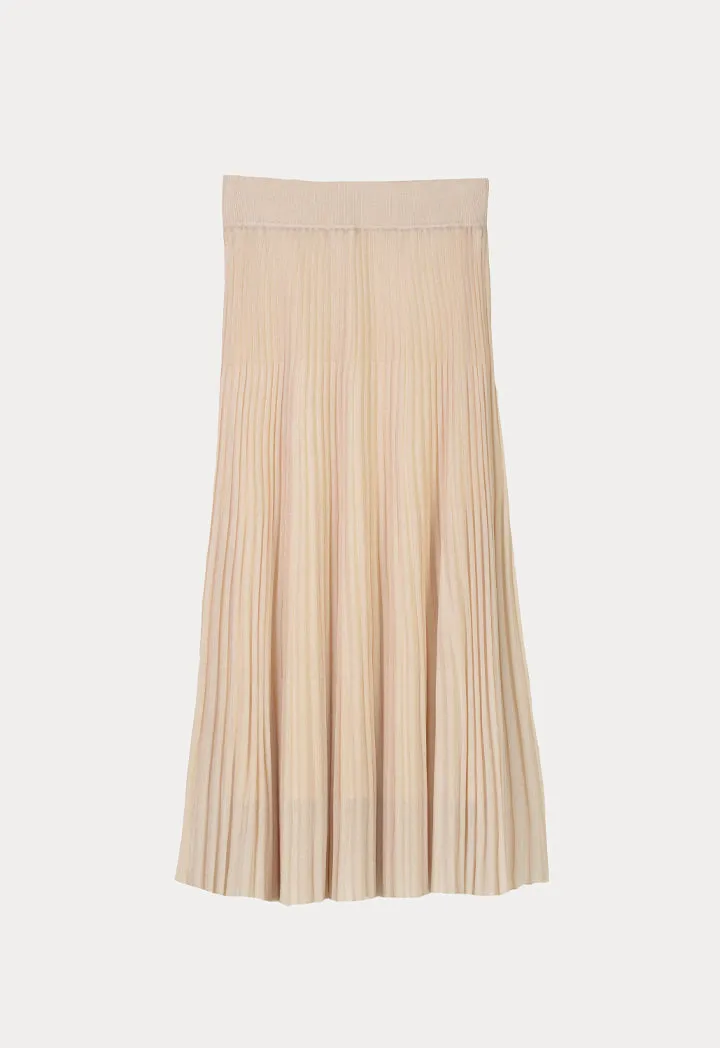 Soft Textured Skirt With Attached Lining