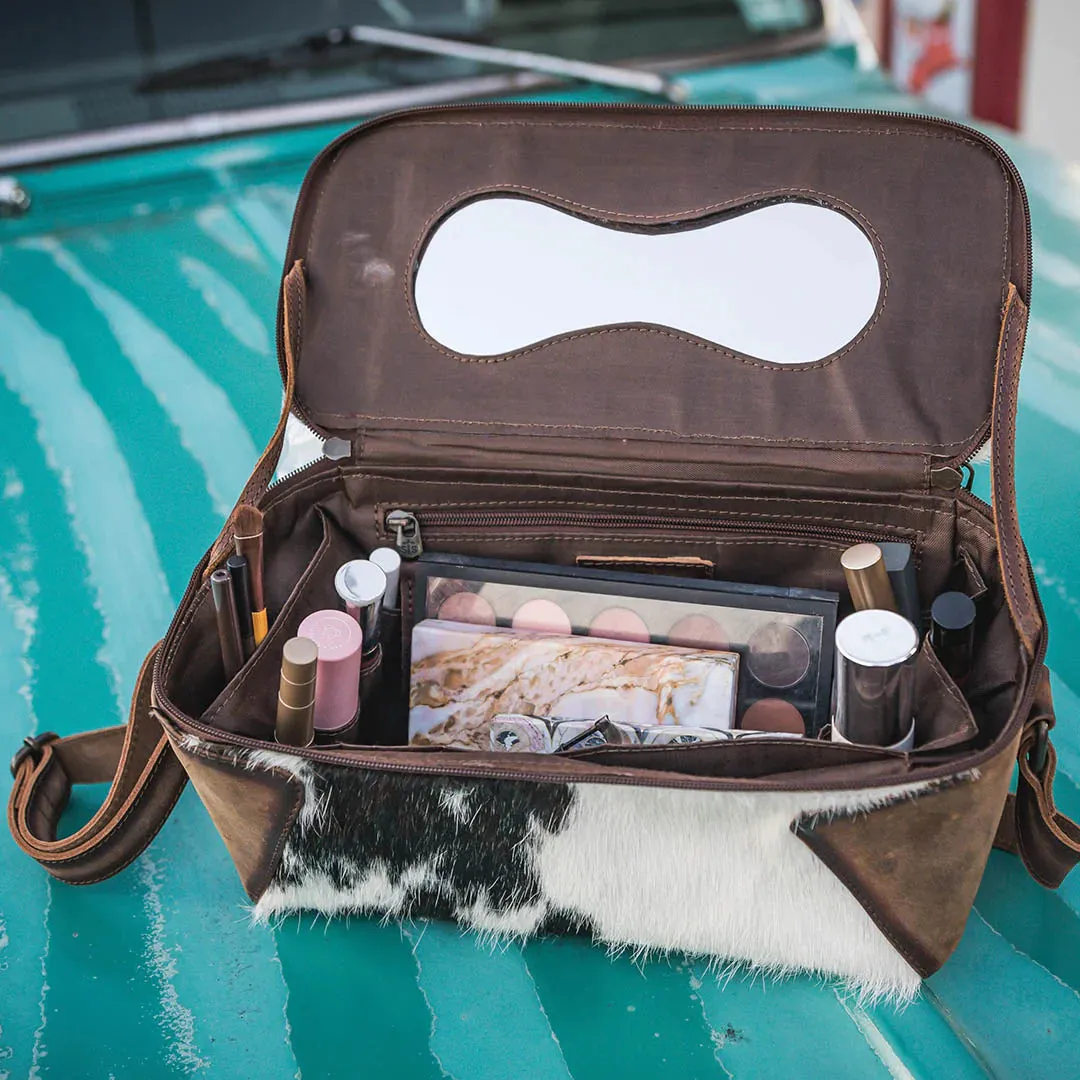 STS Cowhide Maddi Makeup Carry All