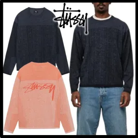 STUSSY  |Logo Skater Style Sweaters