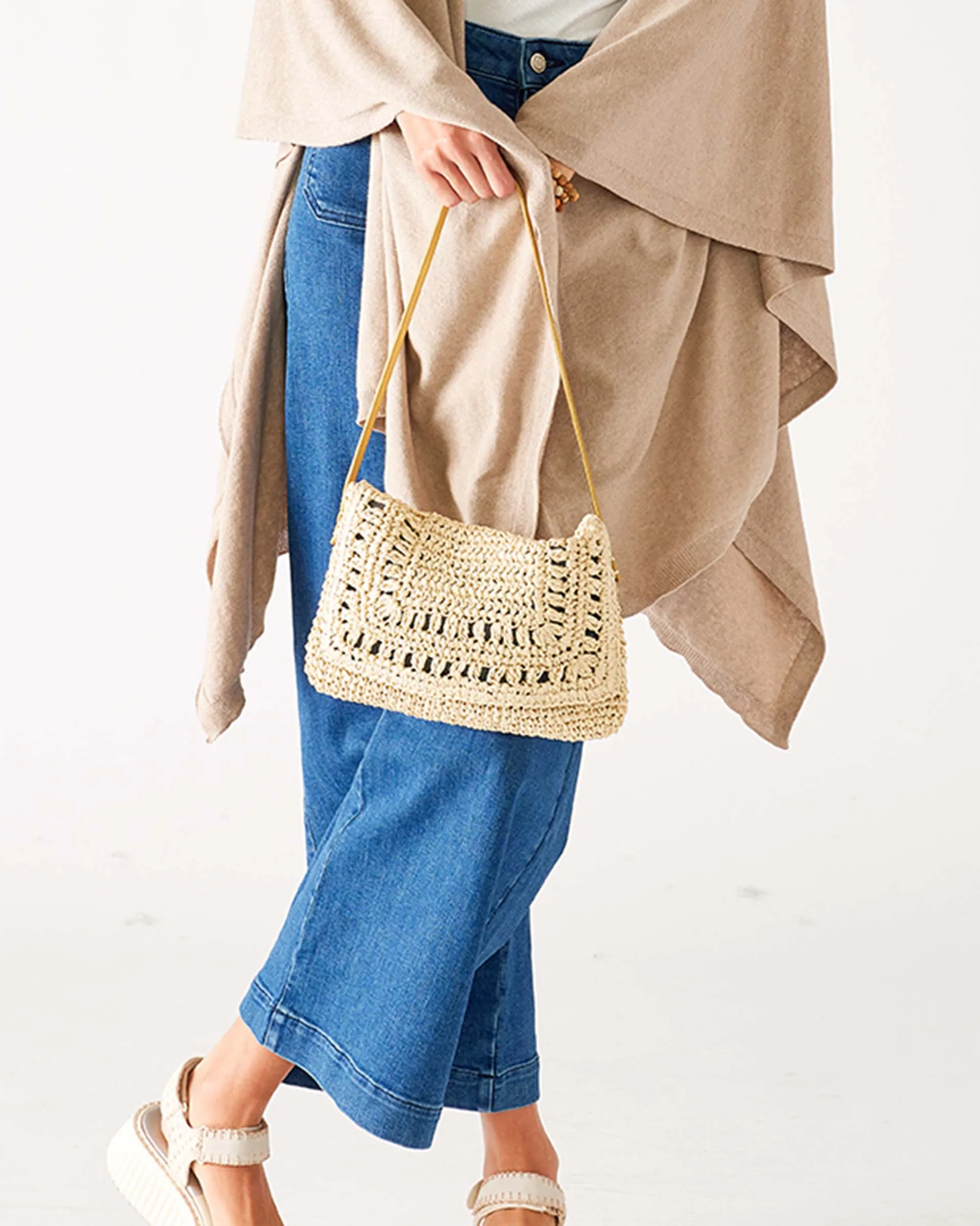 Sun Chaser Straw Pochette - Natural