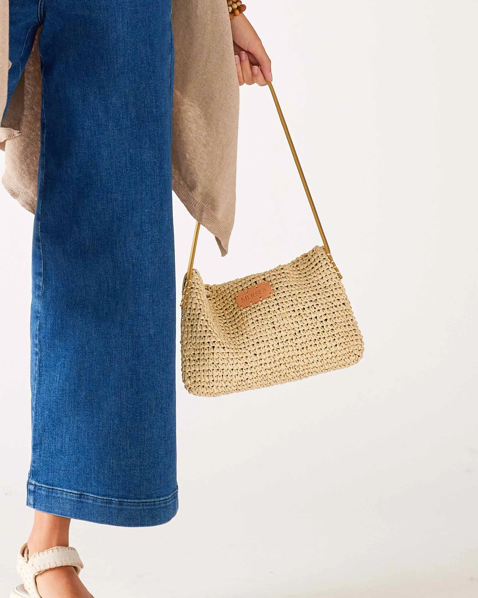 Sun Chaser Straw Pochette - Natural