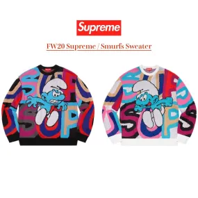 Supreme  |Unisex Collaboration Skater Style Sweaters