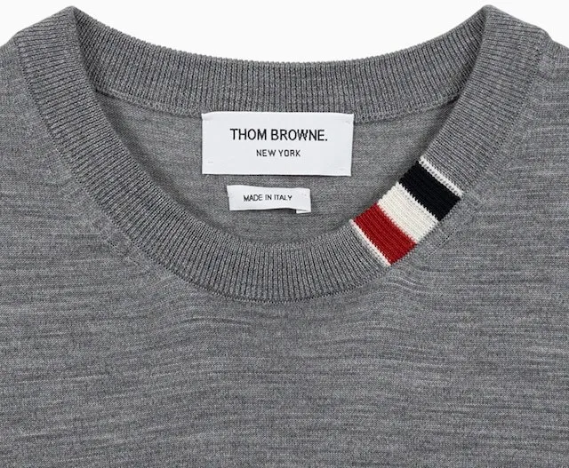 THOM BROWNE  |Wool Plain Designers Sweaters