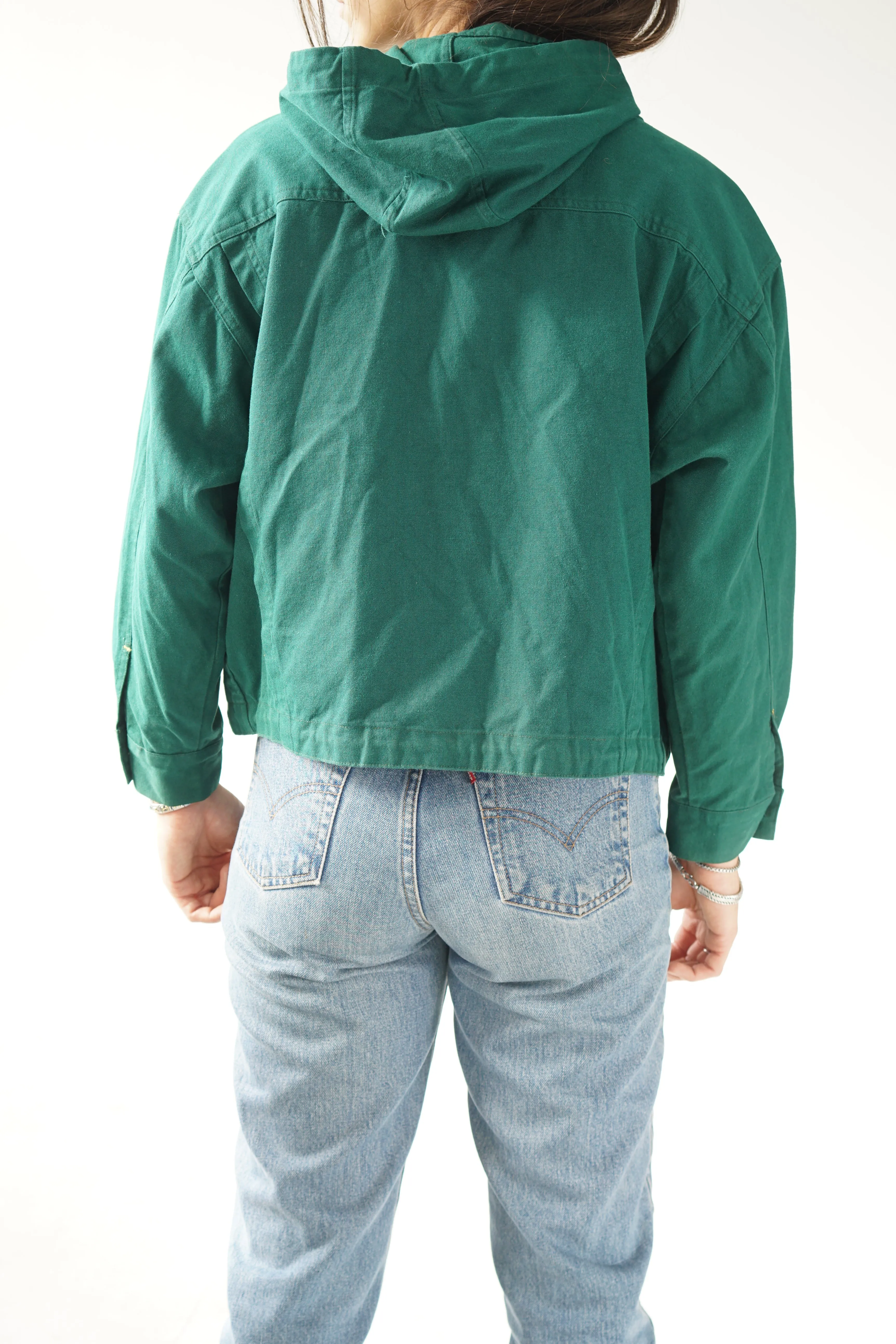 Tres joli jacket style jeans vert vintage JacobJunior Medium