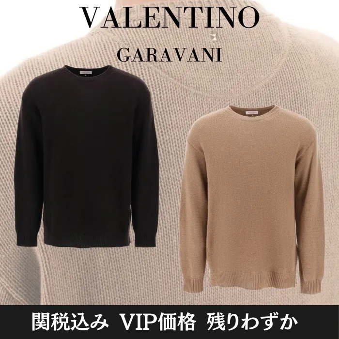 VALENTINO  |Crew Neck Cashmere Luxury Sweaters