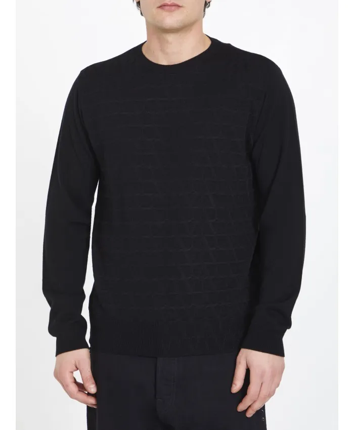 VALENTINO  |Unisex Wool Logo Luxury Sweaters