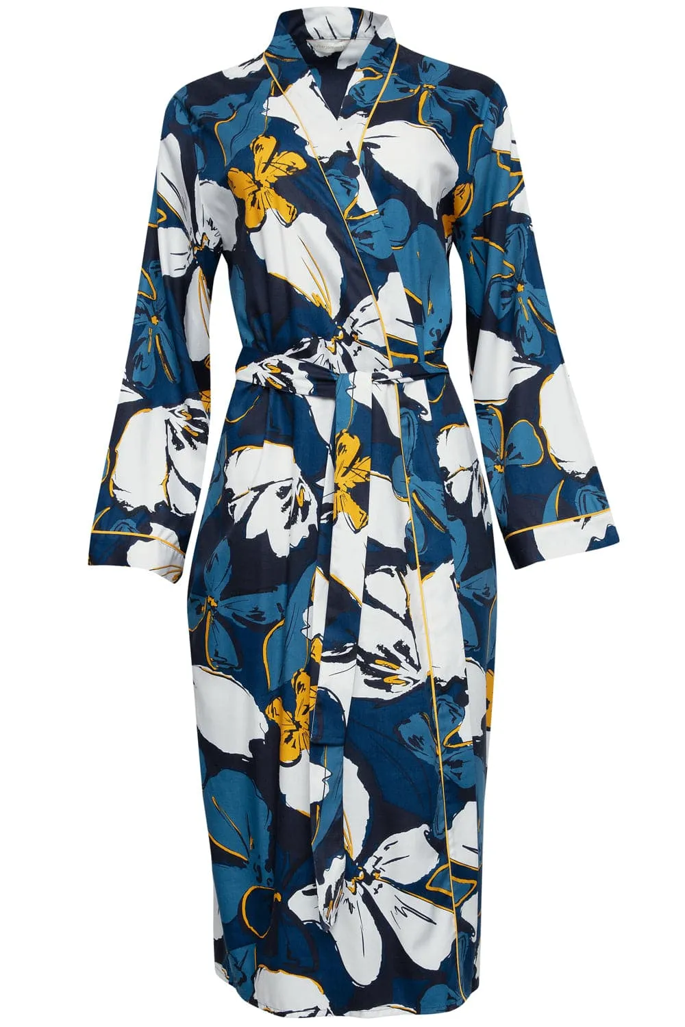 Verity Floral Print Long Dressing Gown