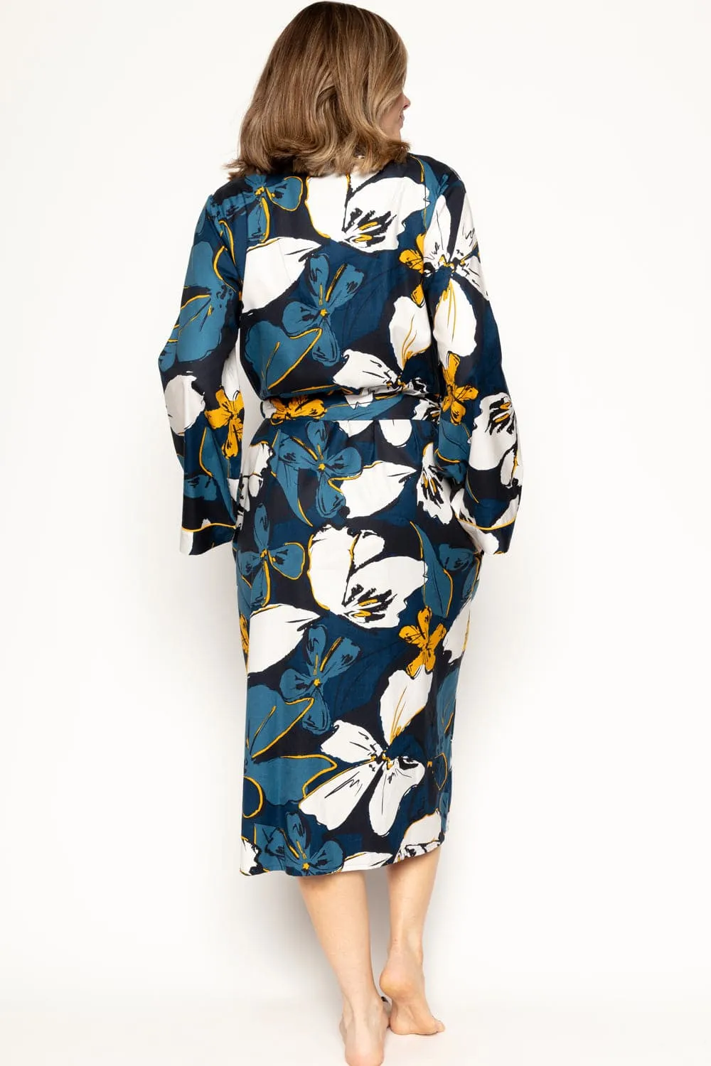 Verity Floral Print Long Dressing Gown