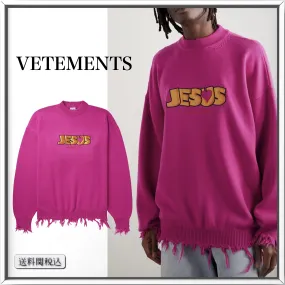 VETEMENTS  |Street Style Logo Sweaters