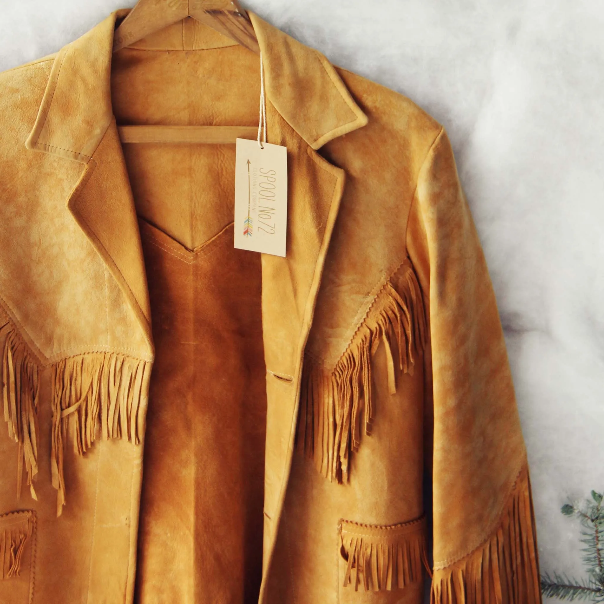 Vintage Fringe Vegan Coat