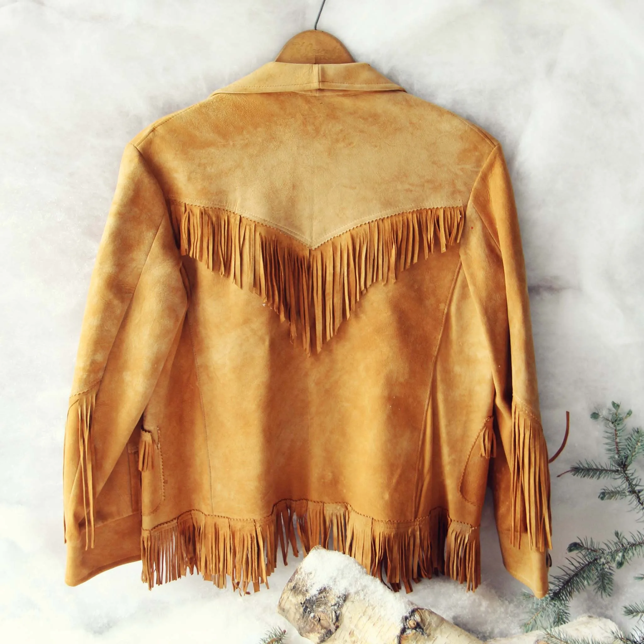 Vintage Fringe Vegan Coat