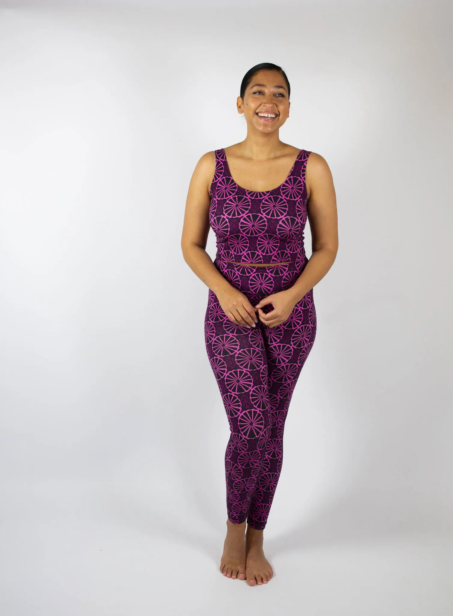 Wheel of Fortune Leggings - Berry