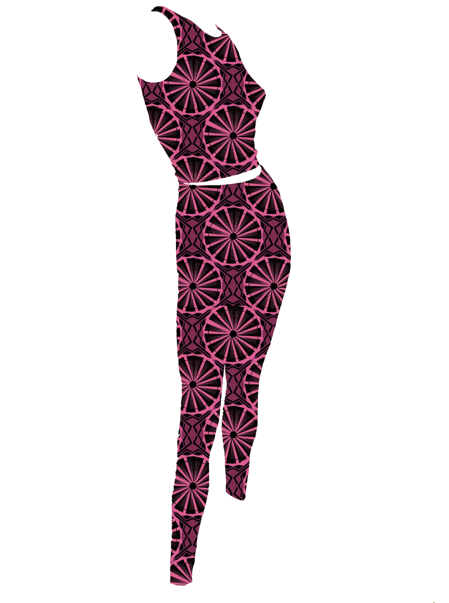 Wheel of Fortune Leggings - Berry