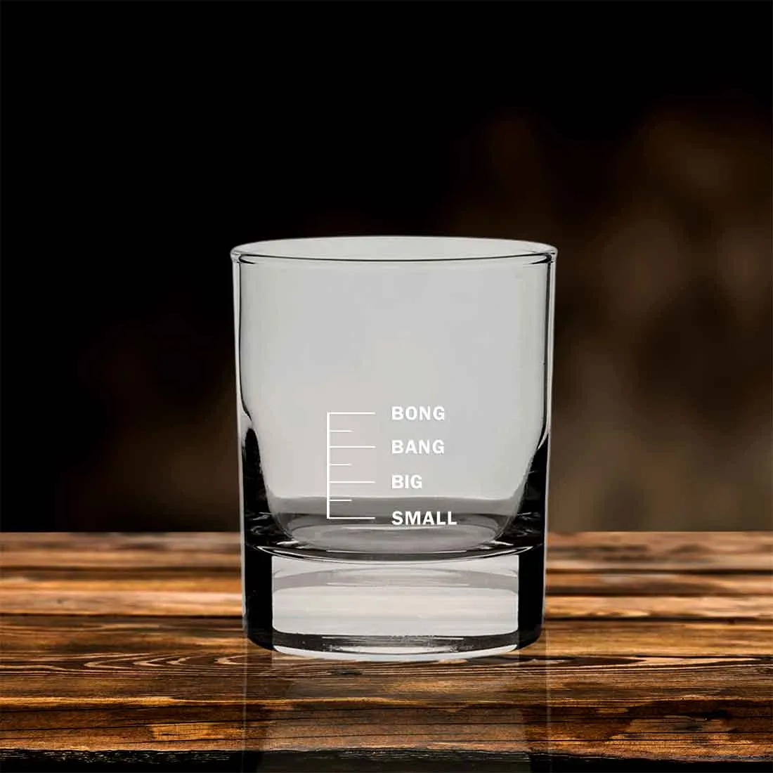 Whiskey Glasses Bar Glass for Drinking Bourbon - BONG BANG BIG SMALL