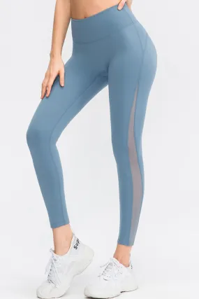 Wide Waistband Slim Fit Long Sports Leggings