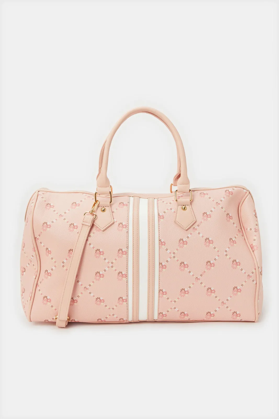 Women Pink Printed Hold All Bag