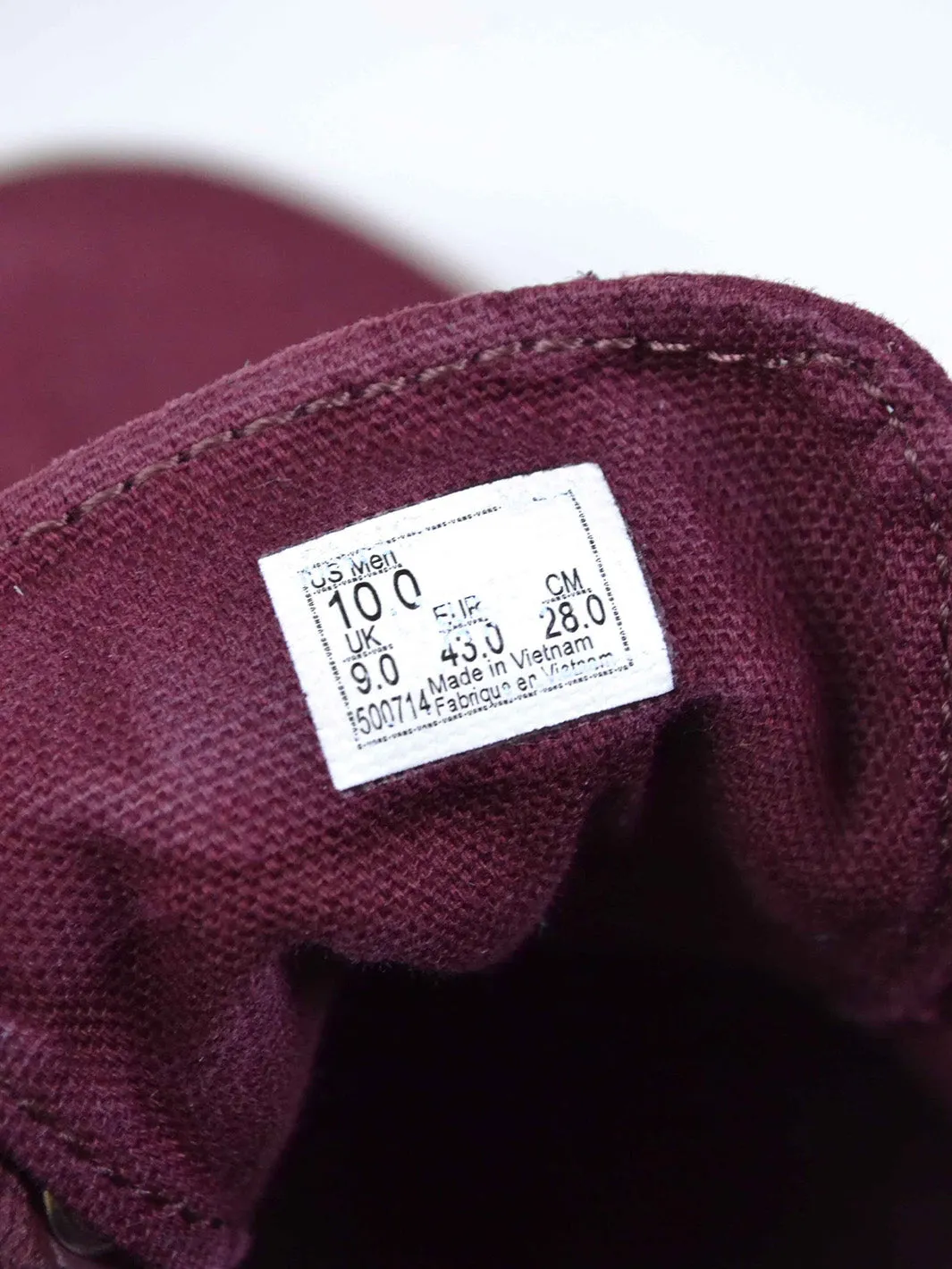 Y2K burgundy suede Vans sneakers